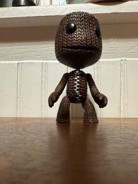 Little Big Planet Series 1 Quizzical Sackboy Action Figure (Closed Mouth)